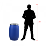 120 Litre Open Head Plastic Drum - Pack of 10 - Image 2