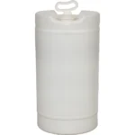 15 Gallon Natural Tight Head Plastic Drum, UN Rated, 2" & 3/4" Fittings