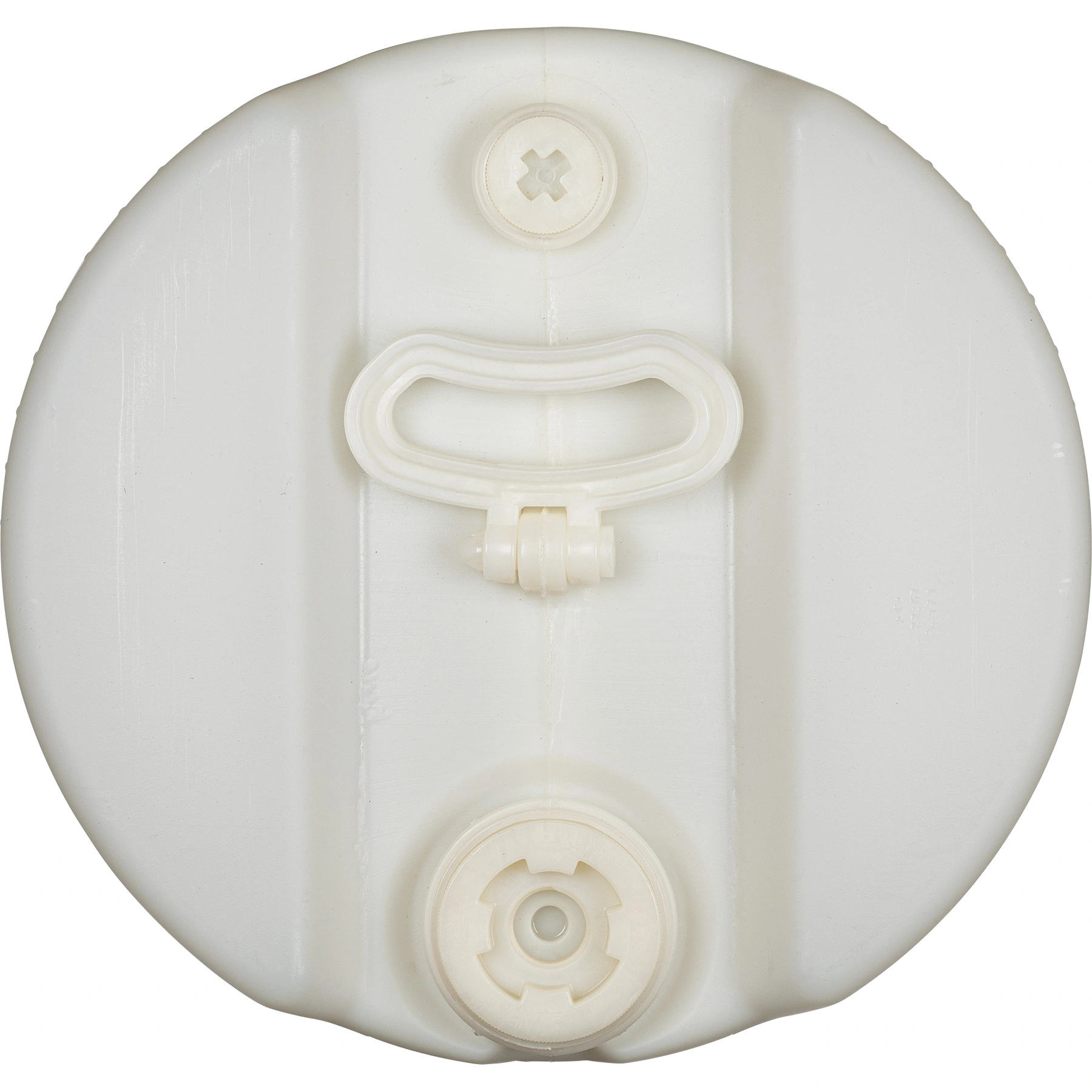 15 Gallon Natural Tight Head Plastic Drum, UN Rated, 2" & 3/4" Fittings - Image 3