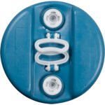 15 Gallon Blue Tight Head Plastic Drum, UN Rated, 2" NPS & 2" Buttress Fittings - Image 2