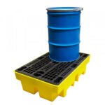 2 Drum Spill Pallet With Removable Grid - 240 Litre - Image 3