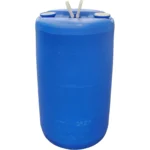 20 Gallon Blue Tight Head Plastic Drum, UN Rated, 2" NPS & 2" Buttress Fittings, Two Handles