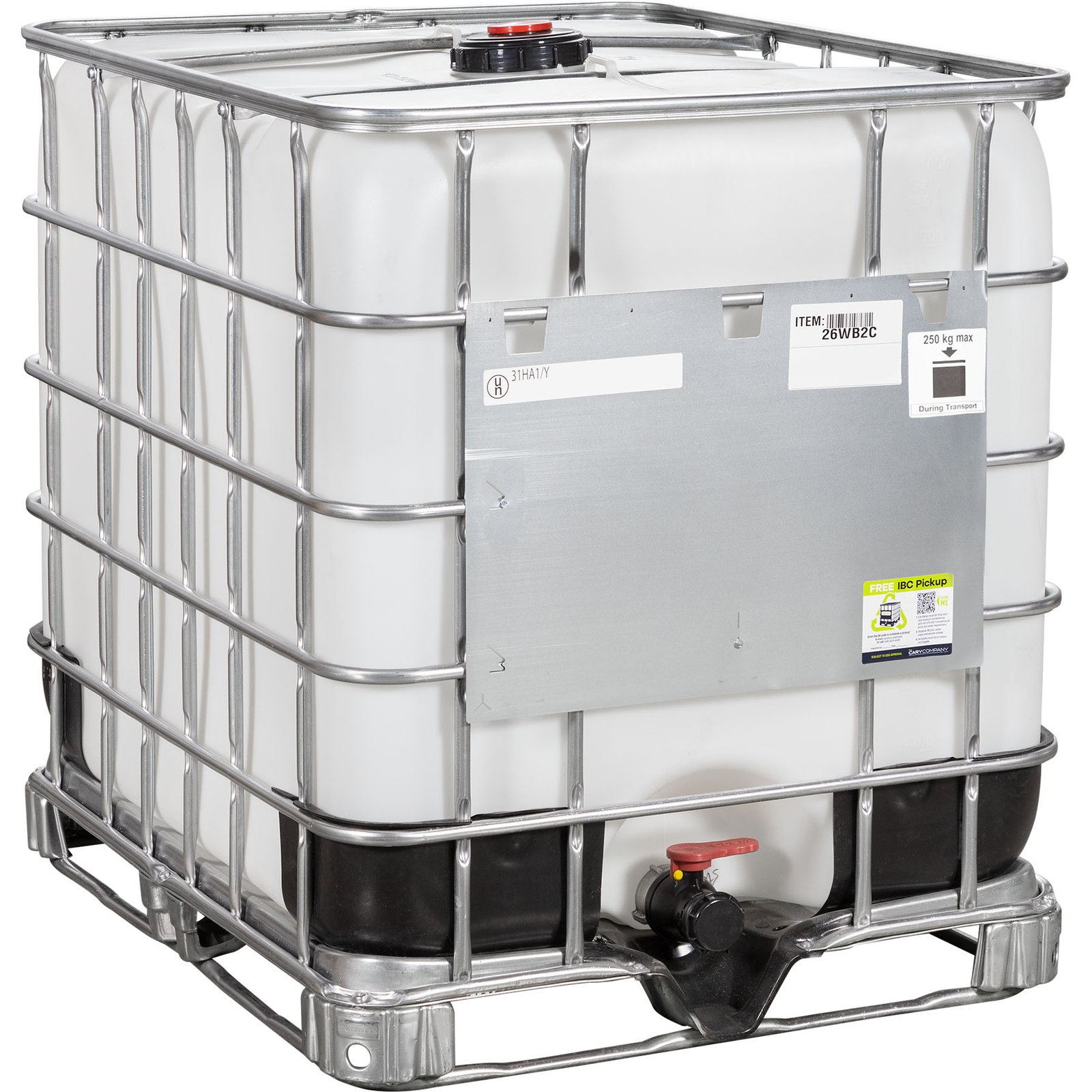 275-gallon-ibc-tote_rebottled_un-rated_2-inch-camlock-valve_steel-composite-pallet_26wb2c_1_1 275 Gallon IBC Tote, Rebottled, UN Rated, 2" Camlock Valve, Steel/Composite Pallet - Image 1