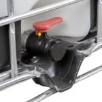 275 Gallon IBC Tote, Rebottled, UN Rated, 2" Camlock Valve, Steel/Composite Pallet - Image 3