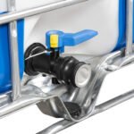 275 Gallon IBC Tote, Standard Reconditioned, UN Rated, 2" Camlock Valve, Steel or Composite Pallet - Image 3