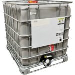 275 Gallon Gray IBC Tote, Rebottled, UV Protection, UN Rated, 2" Camlock Valve, Various Pallet Styles