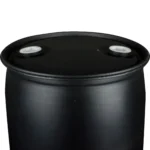30 Gallon Black Tight Head Plastic Drum, UN Rated, 2" NPS & 2" Buttress Fittings - Image 2
