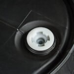 30 Gallon Black Tight Head Plastic Drum, UN Rated, 2" NPS & 2" Buttress Fittings - Image 3