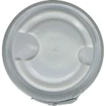 30 Gallon Blue Plastic Drum, UN Rated, Cover w/Metal Lever Lock - Image 2