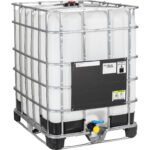330 Gallon IBC Tote, Rebottled, UN Rated, 2" NPT Valve, Steel/Composite Pallet