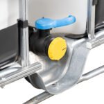 330 Gallon IBC Tote, Rebottled, UN Rated, 2" NPT Valve, Steel/Composite Pallet - Image 3