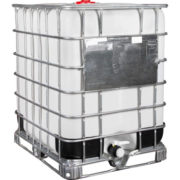 330 Gallon IBC Tote, Rebottled, UN Rated, 2" Camlock Valve, Various Pallet Styles