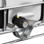 330 Gallon IBC Tote, Rebottled, UN Rated, 2" Camlock Valve, Various Pallet Styles - Image 4