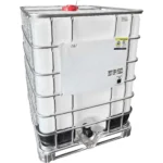 330 Gallon IBC Tote, Rebottled, UN Rated, 2" Camlock Valve w/VITON Gasket, Various Pallet Styles