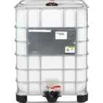 330 Gallon IBC Tote, New, UN Rated, 2" Camlock Valve, Composite Pallet - Image 2