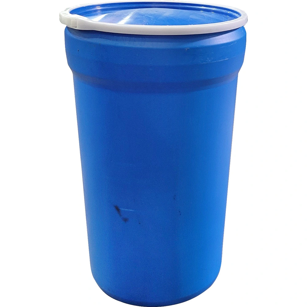 55 Gallon Plastic Drum, Taper Sided, Reconditioned, UN Rated, Various Covers & Mixed Colors - Image 1