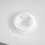 55 Gallon Natural Plastic Drum, UN Rated, Cover w/Metal Lever Lock, 2" & 3/4" Fittings - Image 3