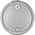 57 Gallon Blue Plastic Drum, UN Rated, 2" & 3/4" Fittings, Cover w/Lever Lock Ring Closure - Image 4