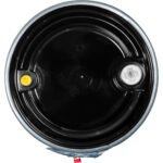 57 Gallon Blue Plastic Drum, UN Rated, 2” & 3/4” Fittings, Black Cover w/Lever Lock Ring - Image 5