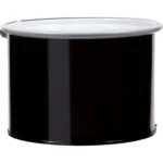 5 Gallon Steel Drum, Black, UN Rated, Unlined, Cover w/Bolt Ring and Gasket
