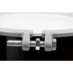 5 Gallon Steel Drum, Black, UN Rated, Unlined, Cover w/Bolt Ring and Gasket - Image 3