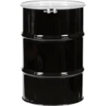 30 Gallon Steel Drum, UN Rated, Lined, Cover wBolt Ring, 2 & 34 Fittings