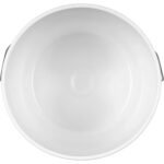 5 Gallon White Plastic Pail (90 mil), w/Metal Handle (P4 Series) - Image 3