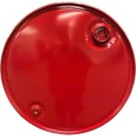 55 Gallon Red Tight Head Steel Drum, UN Rated, 2 & 34 Fittings, Unlined - Image 2