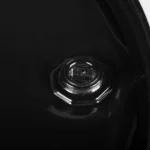 55 Gallon Steel Drum, Black, UN Rated, Unlined, 20GA, Cover w/Bolt Ring, 2" & 3/4" Fittings - Image 3