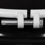 55 Gallon Steel Drum, Black, UN Rated, Unlined, 20GA, Cover w/Bolt Ring, 2" & 3/4" Fittings - Image 4