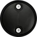 55 Gallon Black Tight Head Plastic Drum, UN Rated, 2" NPS & 2" Buttress Fittings - Image 2