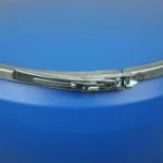 55 Gallon Blue Plastic Drum, Taper Sided, UN Rated, Cover w/Metal Lever Lock - Image 3