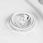 55 Gallon Steel Drum, Black, Reconditioned, UN Rated, Lined, Cover w/Bolt Ring, 2" & 3/4" Fittings - Image 3