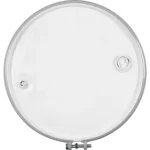 55 Gallon Steel Drum, Black, Reconditioned, UN Rated, Unlined, Cover wBolt Ring, 2 & 34 Fittings - Image 2