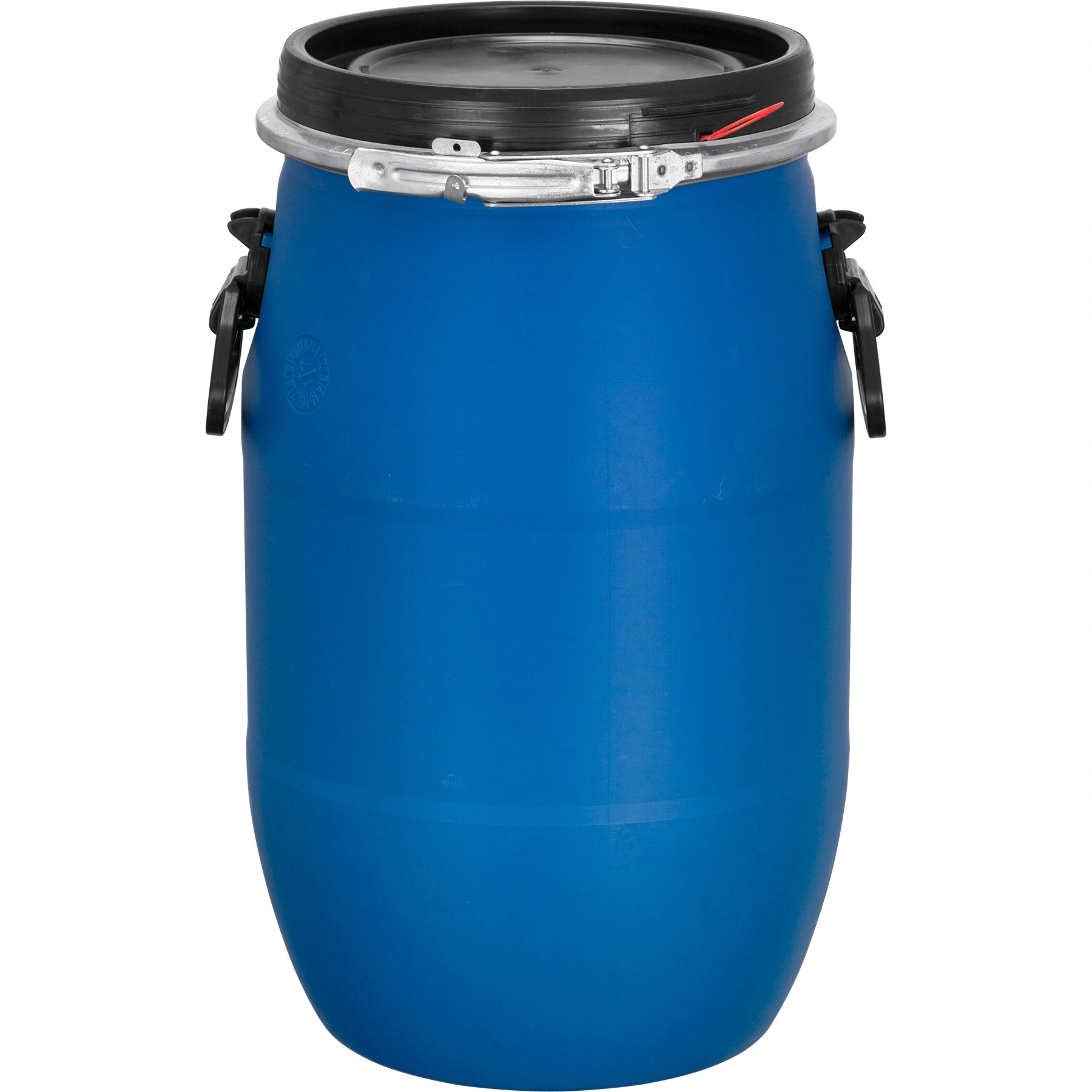 8_gallon_blue_plastic_drum_un_rated_56w09b_1 8 Gallon Blue Plastic Drum, UN Rated - Image 1