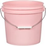 2 Gallon Pink Plastic Pail with Metal Handle (P4 Series)