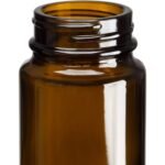 2.5 oz. (75 cc) Amber Glass Packer Bottle, 38mm 38-400 - Image 2