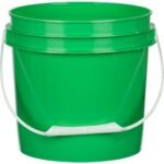 1 Gallon Green Plastic Pail with Plastic Handle (P5 Series)