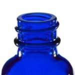 1 oz. Boston Round Bottles, Cobalt Blue Glass, 20mm 20-400 - Image 3