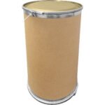 58 Gallon Hot Flo Fiber Drum, Steel Cover Top & Bottom - Image 2