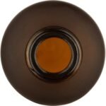 2 oz. Frosted Amber Boston Round Glass Bottle, 20mm 20-400 - Image 2