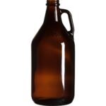 1/2 Gallon (64 oz.) Amber Glass Beer Growler, 38mm 38-405 - Image 2