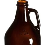 1/2 Gallon (64 oz.) Amber Glass Beer Growler, 38mm 38-405 - Image 3