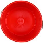 2 Gallon Red Plastic Pail with Metal Handle (P4 Series) - Image 3