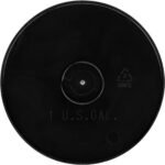 1 Gallon Black Plastic Pail with Plastic Handle (P5 Series) - Image 2