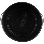1 Gallon Black Plastic Pail w/Metal Handle, 248 Grams (P9 Series) - Image 3