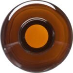 8 oz. Amber Boston Round Glass Bottle, 28mm 28-400 - Image 2