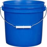 2 Gallon Blue Plastic Pail with Metal Handle (P4 Series)