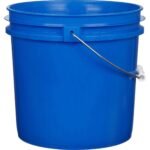 2 Gallon Blue Plastic Pail with Metal Handle (P4 Series) - Image 2