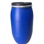 150L Plastic Blue Open Top Storage Barrel Drum